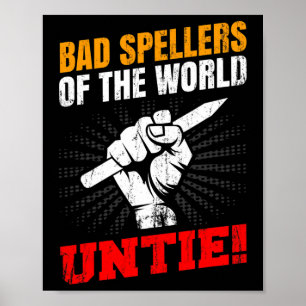Säljare till World Untie Dyslexia Fist Pencil Poster