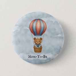 Säljaren Bear Luftballong Boy Shower Knapp