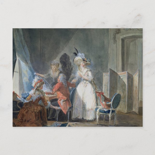 Säljaren Mode Vykort (Framsida)