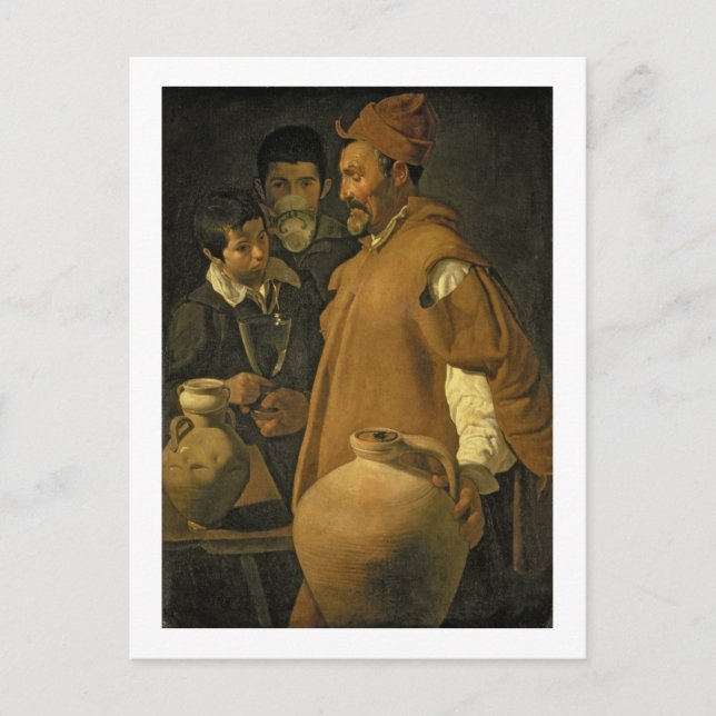 Säljaren Vatten i Sevilla, c.1620 (olja på arbetsy Vykort (Framsida)