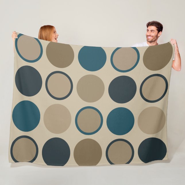 Säljcirklar och pekkretsar fleecefilt (På plats)