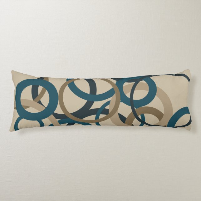 Säljcirklar och pekkretsar kroppskudde (Framsidan)