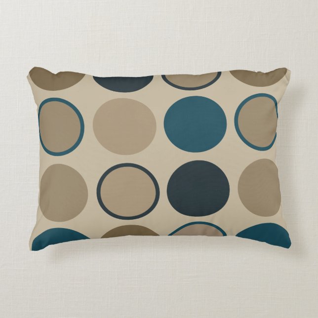 Säljcirklar och pekkretsar prydnadskudde (Framsidan)