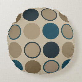 Säljcirklar och pekkretsar rund kudde