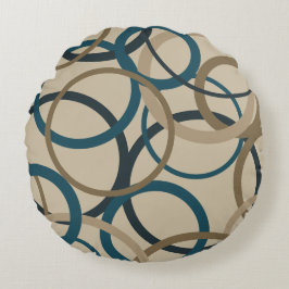 Säljcirklar och pekkretsar rund kudde