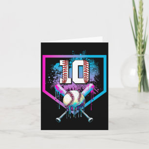Säljdropp 10:e födelsedag, hemma, barn 10 år kort