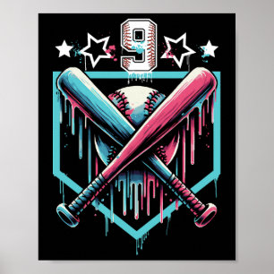 Säljdropp 9:e födelsedagsplocket nummer 9 Ungdom 9 Poster