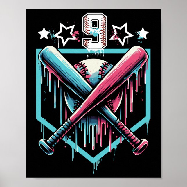 Säljdropp 9:e födelsedagsplocket nummer 9 Ungdom 9 Poster (Framsidan)