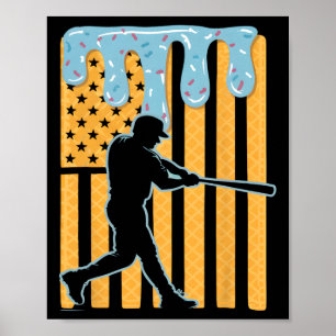 Säljdroppar som kör iscram Sell American Fl Poster