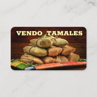 Säljer tamales visitkort