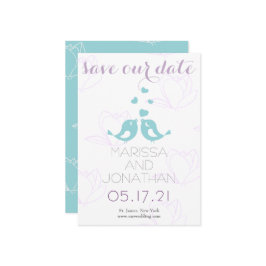 Säljfåglar/Lila Spara datumkortet Spara Datumet