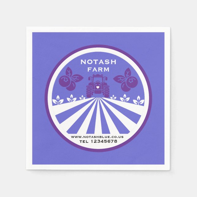 Säljfrämjande åtgärder för odlingen av blåbär på U Pappersservett (Framsidan)