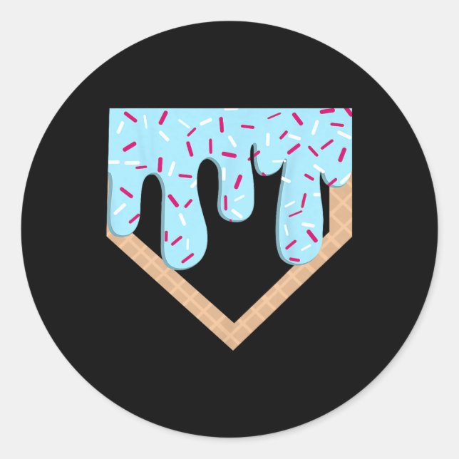 Säljiskräppsdroppar Sellhemplatshållardroppstift R Runt Klistermärke (Framsida)