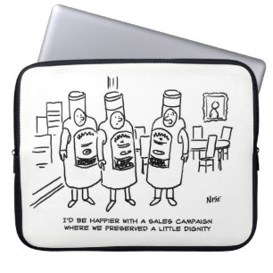 Säljkampanj som saknar värdighet laptop sleeve