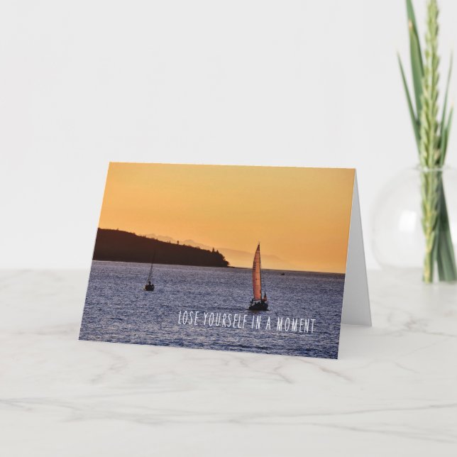 SÄLJNING AV DET ENGELSKA BAY-hälsningskortet Tack Kort (Framsida)