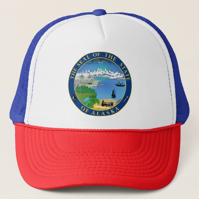 Säljningen till Alaska State US-Truckerkepsen Keps (Framsida)