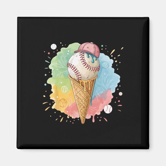 Säljris Cream Watercolor Sell 3 Magnet (Framsidan)