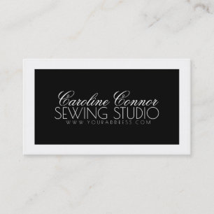 SäljStudio Black & White Fet Design Card Visitkort