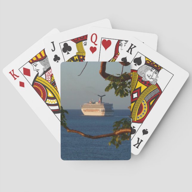 Säljväg vid Sunset I Cruise Vacation Casinokort (Baksidan)