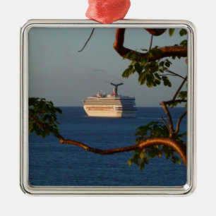 Säljväg vid Sunset I Cruise Vacation Julgransprydnad Metall