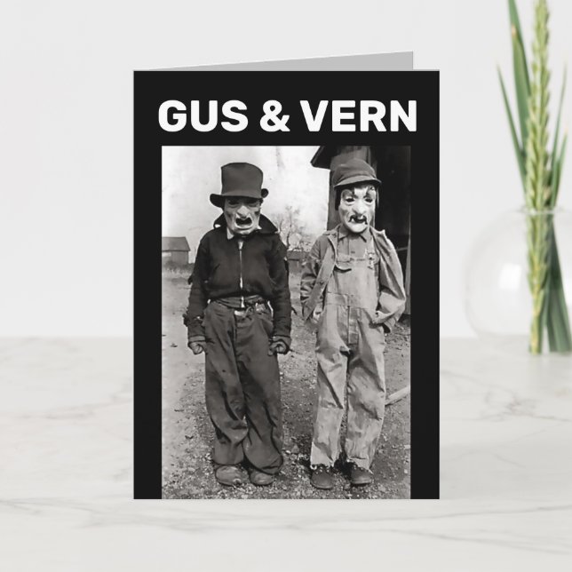 SALL HELVETES KOSTYMER ROLIGT GRATTISKORT KORT (Framsida)