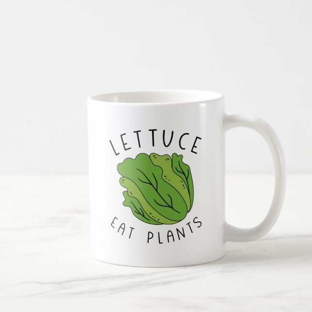 Sallad Ät Växter Kaffemugg (Höger)