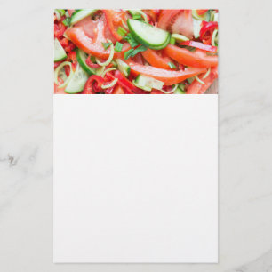 Sallad av köksväxter flygblad