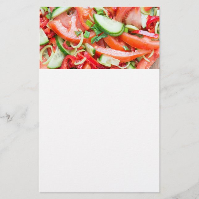 Sallad av köksväxter flygblad (Framsidan)