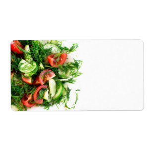 Sallad av köksväxter fraktsedel