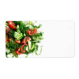 Sallad av köksväxter fraktsedel