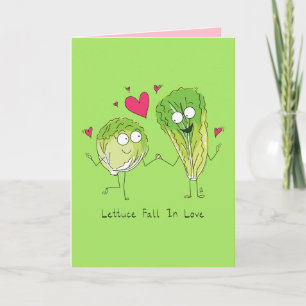 Sallad Fall In Love - Alla hjärtans dags kort