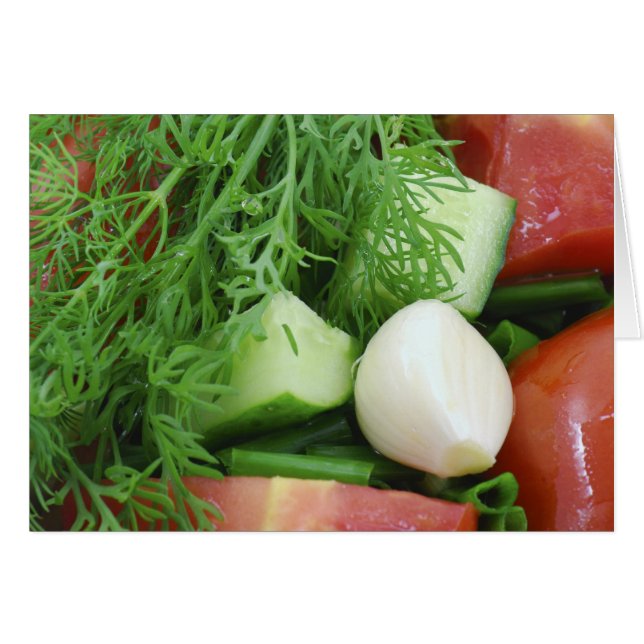 sallad hälsningskort (Framsidan Horizontal)