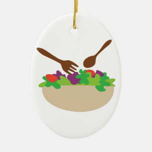 Salladbunke Julgransprydnad Keramik