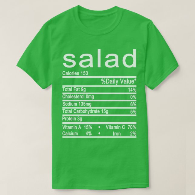 Salladsmatrisens etikett t shirt (Design framsida)