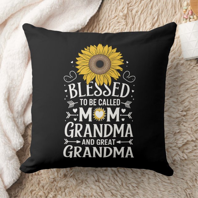 Sällan kallad mamma mormor fantastisk solros kudde (Filt)