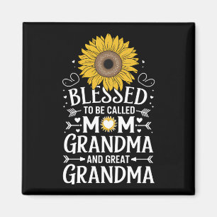 Sällan kallad mamma mormor fantastisk solros magnet