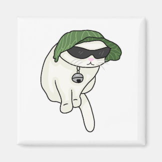 Sallat av kattmemma magnet