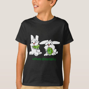 Sallat Behåll U-Tecknadens kaniner T-shirt
