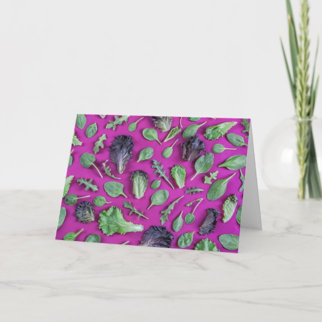 Sallat Gröntar på Lila Kort (Framsida)