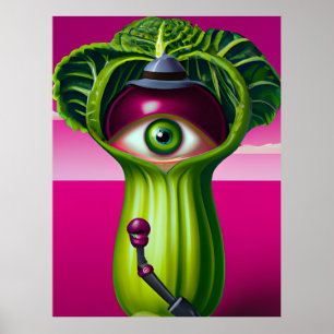 Sallat med Öga Poster