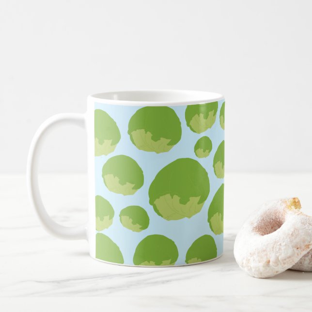 Sallat Mönster Kaffemugg (Med munk)
