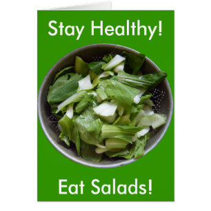 Sallat Salad Hälsningskort