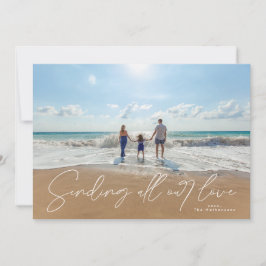 Sallat Vit överlägg Skicka foto Valentine från Kär Julkort