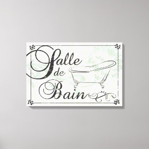 Salle de Bain Kanfas Canvastryck