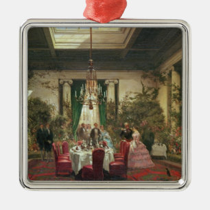 Salle-en-Manger för Princess Mathildes Julgransprydnad Metall