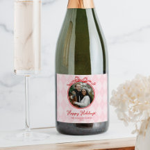 Sallig Rosa & Röd Whimsisk Slinga God Jul