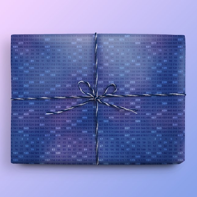 Sållning av Eratosthenes Mörkblå Presentpapper (Gift Mockup)
