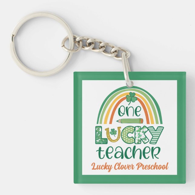 Sällsam en Lucky Teacher St Patrick's Day (Framsidan)