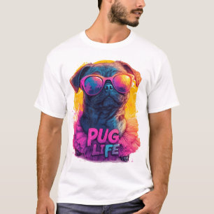 Sällsam Pug i Tutu - Pug Liv Design T Shirt