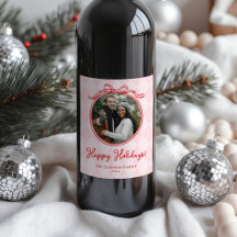 Sällsam Rosa & Röd Whimsisk Slinga God Jul